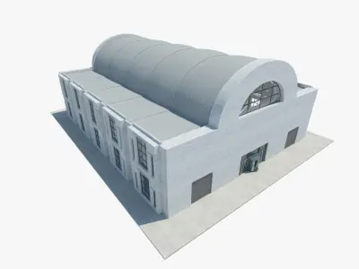 Warehouse hall 3D model by DD-Creative