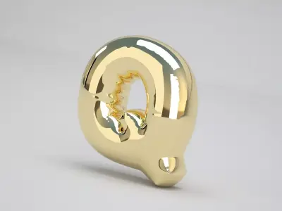 Q Balloon Gold 3D model