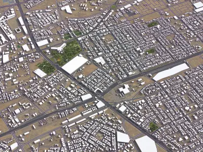 Buraydah Low-poly 3D model