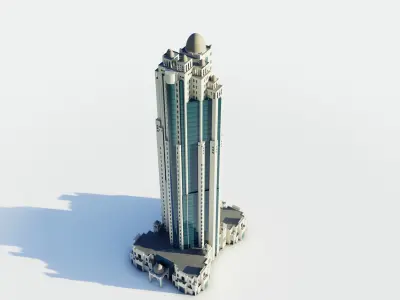 Al Jassimya Tower - Qatar doha 3D model