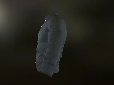 Black Shirt Low-poly 3D model