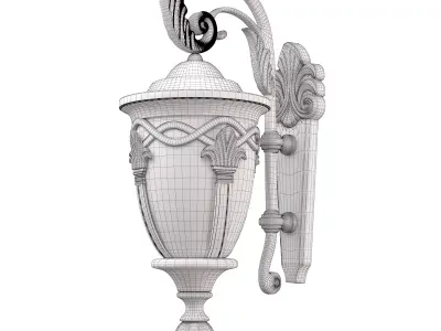 Fashion Outdoor Wall Lantern Waterproof 3D model