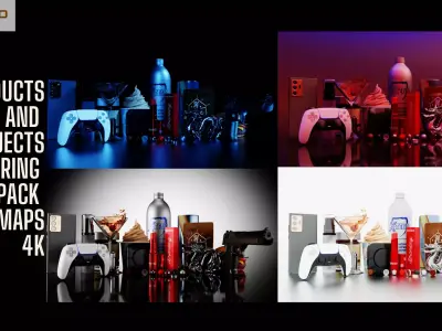 Products And Objects 3d Rendering Hdri Pack 3D model