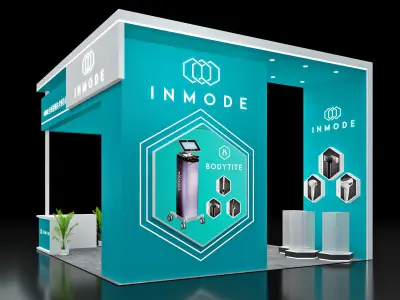 Booth Exhibition Stand Stall 6x6m Height 440cm 4 Open 3D model 3D model purchase