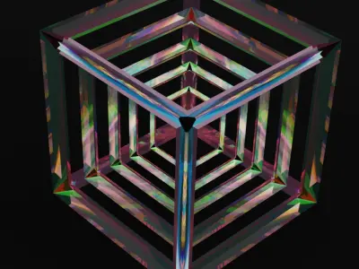 Abstract animated Figure  3D model
