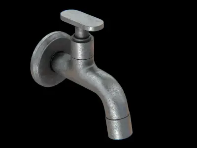 Compression Tap dirty Low-poly 3D model