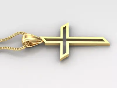 Cross Light Gold 4CP042 3DM STL 3D print model