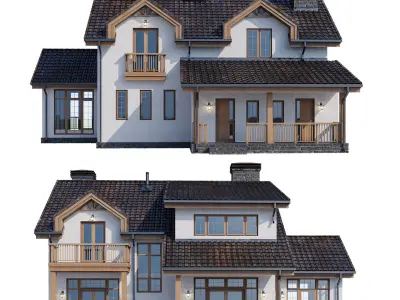 Modern house v51 3D model