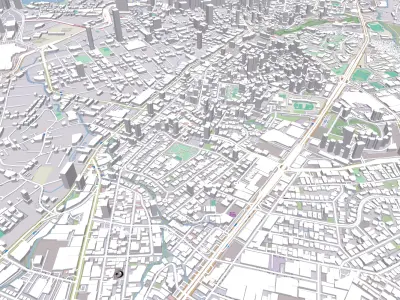 Cityscape Panama City 3D model