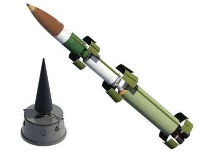 LGM-30G Minuteman-III ICBM 3D model