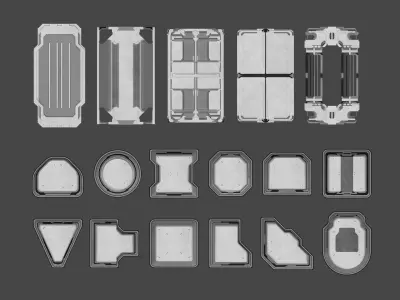 Sci-Fi Greebles Collection 2 3D model