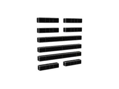 I Ching Hexagrams 32 heng v1 001 Low-poly 3D model