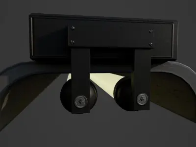 Fluorescent Lamp Low-poly 3D model