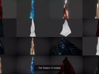 The Towers twilight zone trophy 3D Model Pack