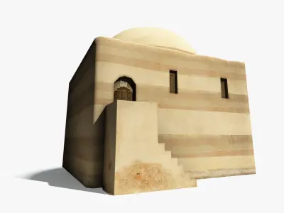 LowPoly Middle East Building Free low-poly 3D model