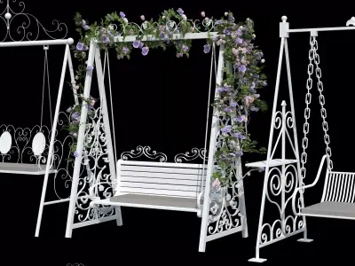 Garden Swing Chair 01 3D model