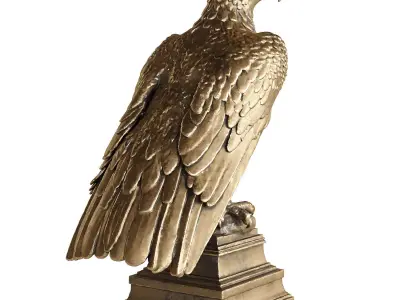eagle statue 2 3D model