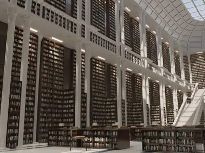 Grand European Library 3D model