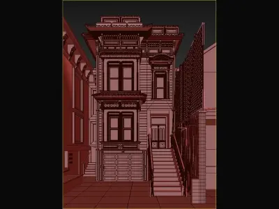 nice house Low-poly 3D model