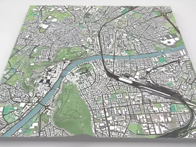 Cityscape Salzburg Austria 3D model