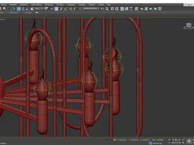 Champ Elysees Chandelier Low-poly 3D model