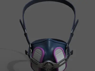 Gas mask helmet scifi futuristic protection classic Generic  Low-poly 3D model