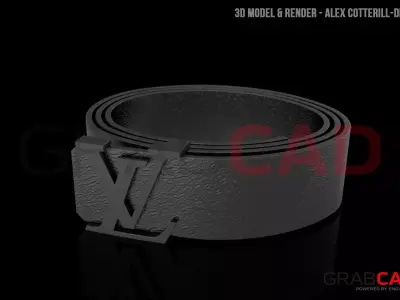 Louis Vuitton Belt Free 3D model