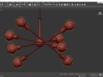 Armstrong Chandelier Low-poly 3D model