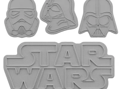 Star Wars Neon Sign 3D model purchase