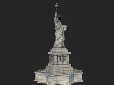 Statue of Liberty VR Low-poly 3D model