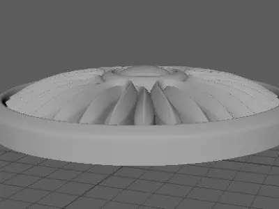 rosette circular medallion 3D model purchase