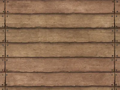 Old Overlapping Wood Planks - Seamless Texture