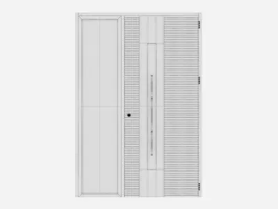 Aluminium door 108 3D model