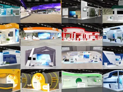 Massive Exhibition Collection vol-Massive1 3D Model Pack