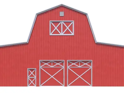 5 PBR Farm Buildings Collection 3D Model Pack