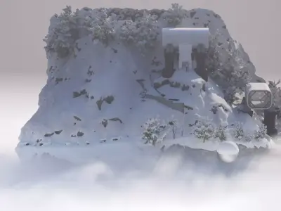 THE SNOW MOUNTAIN HABITAT ALPHA 2024 3D model