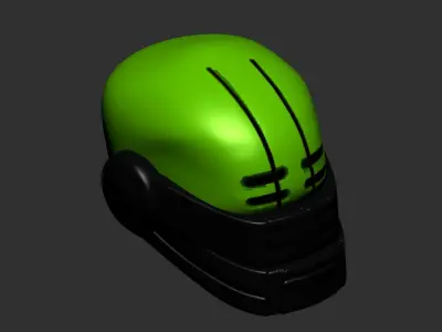 helmet high poly sculpt 3d printable ver 7 3D model 3D model 153