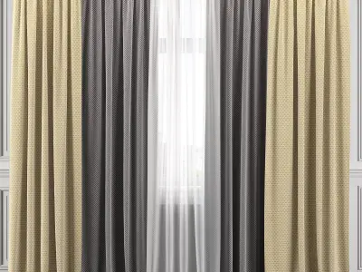 Curtain Set 300 3D model