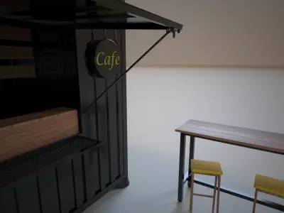 Container Cafe 3D model