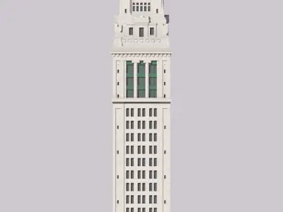 Boston Custom House 3D print model