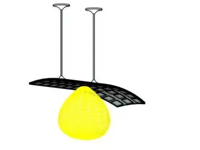 OLED Lighting Fixture - KINDRED 6300 Series 3D model