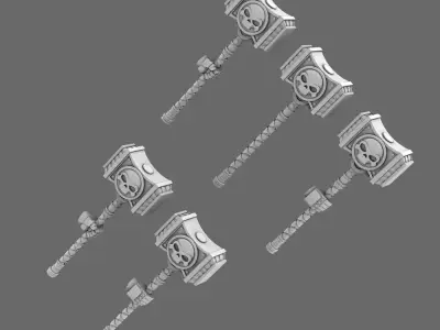 Space Knights Death Hammer 3D print model