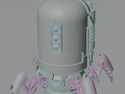 Spider robot sci-fi 3d model 3D model