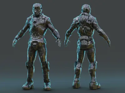 Star Trooper Pack 3D model