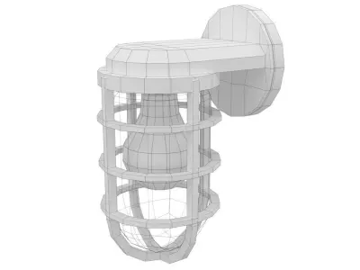 Wall Light 1 Lowpoly  Low-poly 3D model