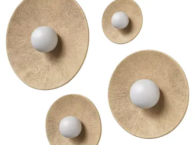 Geza ceramic sconces 3D model