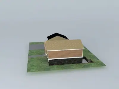 Split Level House Free 3D model purchase