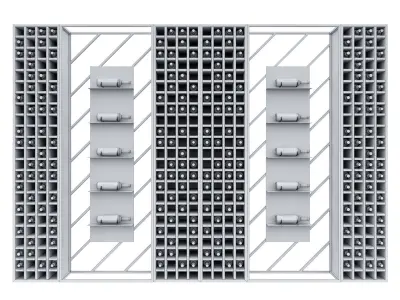 Wine Shelf 3 3D model