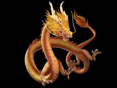 dragon ChineseDragon loong 3D model
