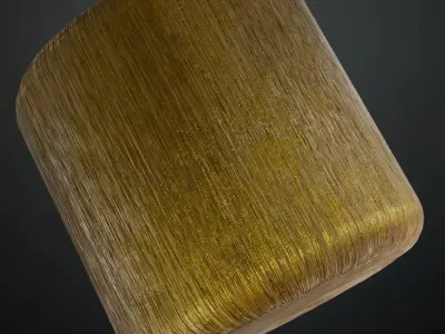 Golden Brushed PBR Seamless Texture